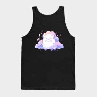 Adorable Fluffy Cloud Kawaii Llama Tank Top